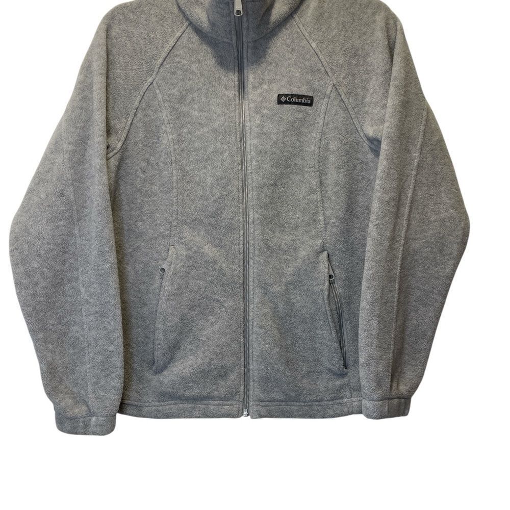 Columbia Heather Gray Fleece Jacket size PS